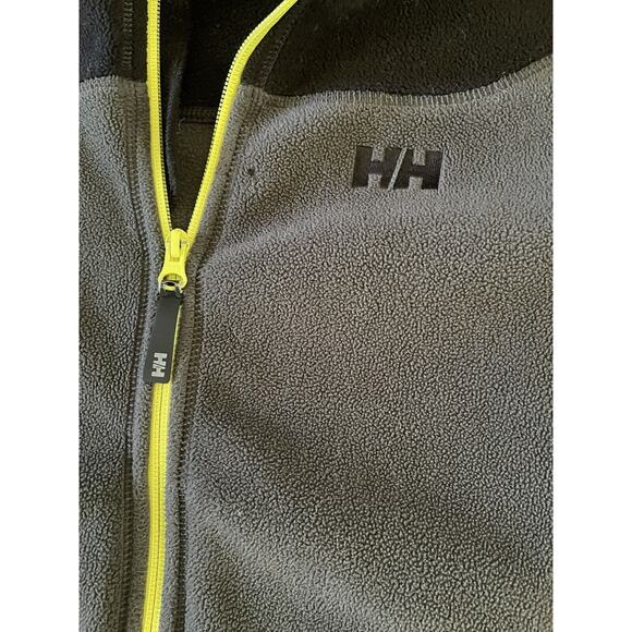 Helly Hansen Fleece Full Zip Medium Jacket Black And Gray - Picture 3 of 7